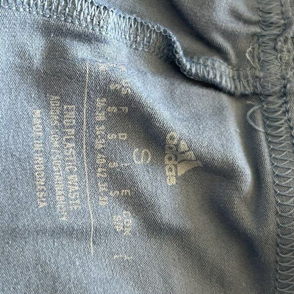 Adidas Women's 3 Stripe Two Tone High Waist Bike Shorts Size Small NEW - Picture 3 of 7